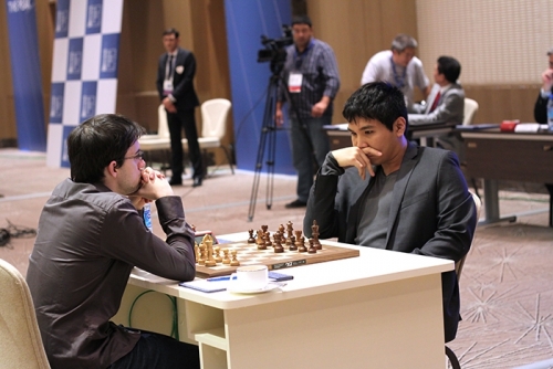 Wesley So held Maxime Vachier-Lagrave with black pieces