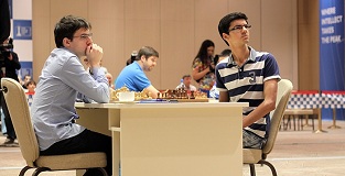 Anish Giri surprised Maxime Vachier-Lagrave in the opening