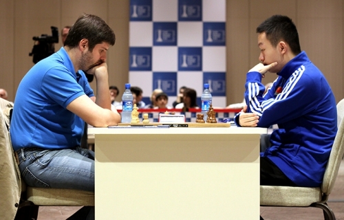 Peter Svidler and Wei Yi drew the game