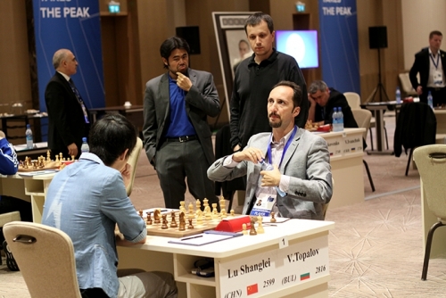 Lu Shanglei held Veselin Topalov to a draw