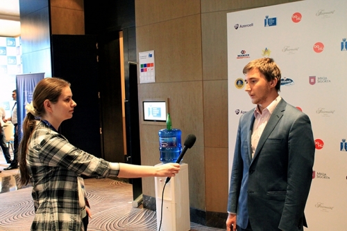 Sergey Karjakin interviewed after the game