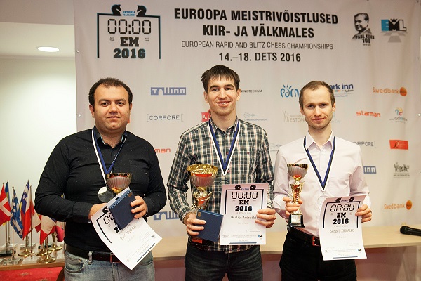 European Rapid and Blitz Chess Championship 2016 medallists