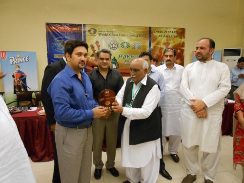 Mr. Abdus Salim R President Chess Federation of Pakistan at Closing Ceremony