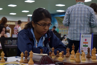 GK Monnisha of India defeated fourth seeded WIM Tokhirjonova Gulrukhbegim of Uzbekistan