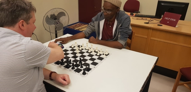 GM Short vs. Victor Meade Board 1 for Antigua and Barbuda at the 27th Olympiad