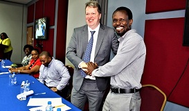 Andy Alexander President of the St. Lucia Chess Federation top