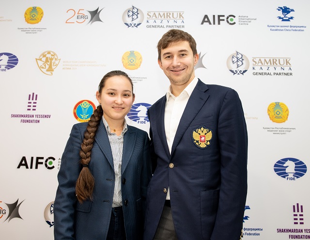 20190304 Astana-120 Zhansaya Abdumalik Sergey Karjakin RUSSIA KAZAKHSTAN